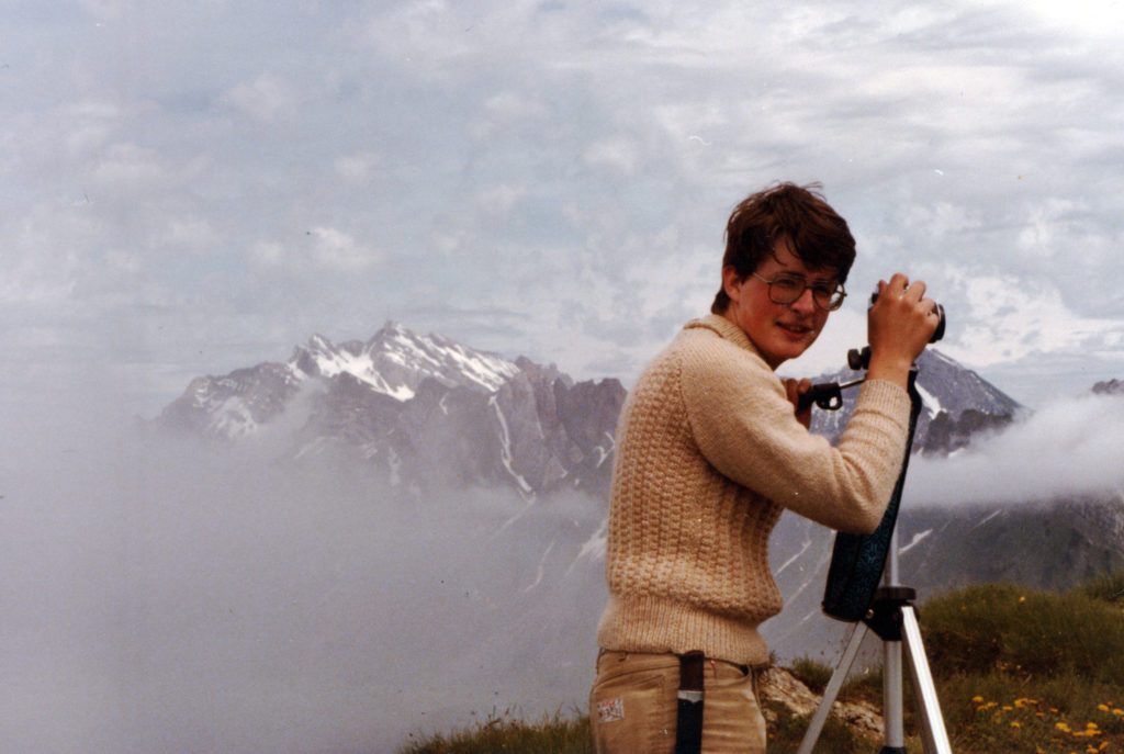 ungwacht-Lager in Nesslau mit Carena und SLIK-Stativ, 1980